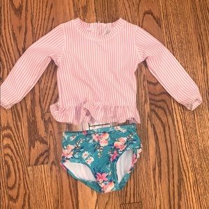 18-24 ruffle butt 2 piece swimsuit